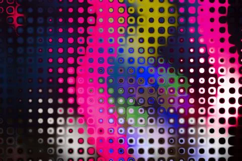 Bright multi-colored background in disco style. Stock Illustration