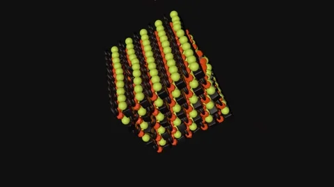 A bright multi-colored cube Stock Footage 193691910