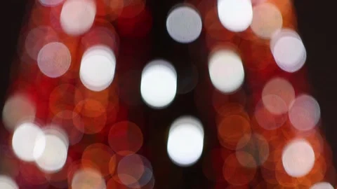 Bright multi-colored flickering lights close-up. Abstract holiday background. Stock Footage 218310852