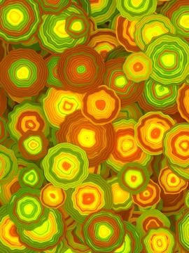 Bright multi colored floral pattern. 3d rendering beautiful backdrop decoration Stockillustratie