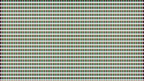 Bright multi-colored mesh quickly moving over each other creating a mosaic ef Video stock 101106740