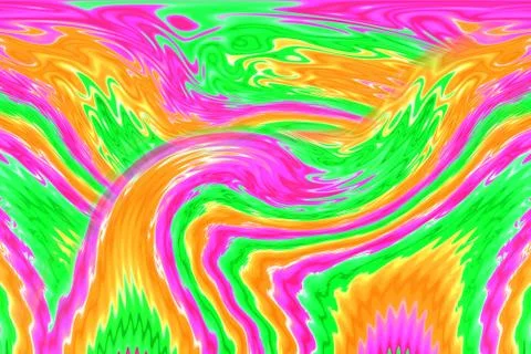 Bright multicolor abstract background. Blurred pink, yellow and green wave Stock Illustration