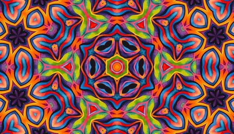 Bright multicolor background with abstract pattern from colorful wavy stripes Stock Illustration