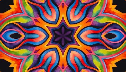 Bright multicolor background with abstract pattern from colorful shapes Stock Illustration