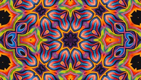 Bright multicolor background with abstract pattern from colorful shapes Stock Illustration
