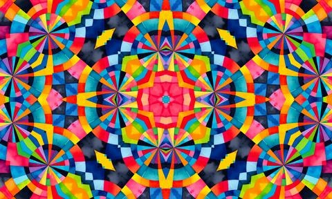Bright multicolor background with abstract pattern Stock Illustration