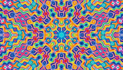 Bright multicolor background with abstract pattern Stock Illustration