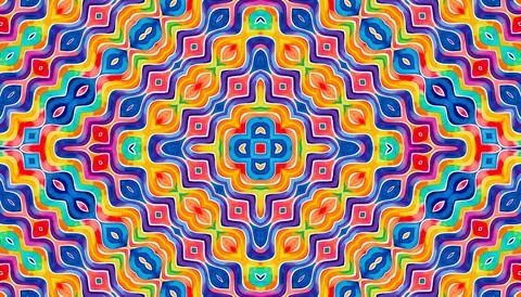 Bright multicolor background with colorful abstract pattern イラスト素材