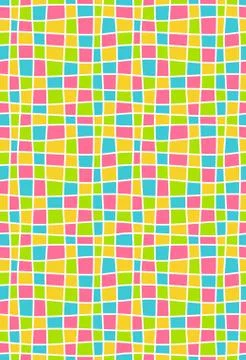 Bright multicolor geometric mosaic seamless pattern Stock Illustration