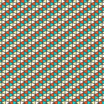 Bright multicolor geometric mosaic seamless pattern Stock Illustration