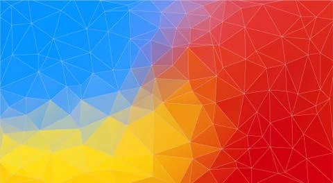 Bright Multicolor triangle mosaic background - Vector Eps Illustrazione stock