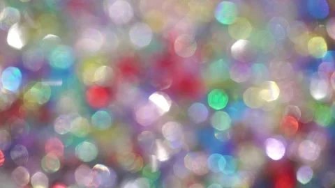 Bright Multicolored Abstract Bokeh Lights Floating in Soft Focus Stock Footage 341481745