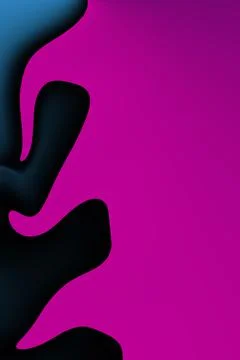 Bright multicolored abstraction. Gradient banners with flowing fluid shapes. Stock Illustration