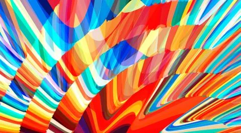 Bright multicolored background. Abstract vector graphics Stock Illustration