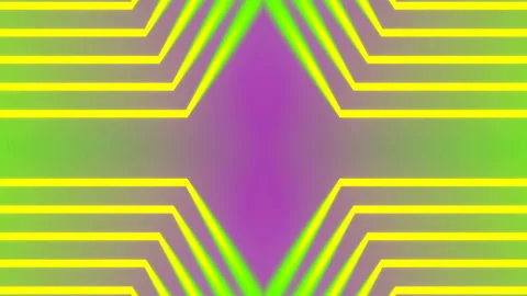 Bright multicolored floating strips of light. 3d rendering animation 4K Stock-Footage 235992152