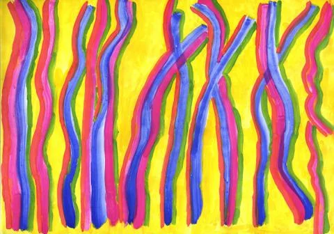 Bright multicolored illustration Stock Illustration