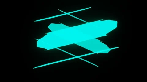 Bright multicolored pulsating linear strokes of neon color Stock Footage 194025351