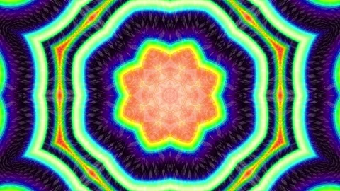 Bright multicolored rainbow mandala. White light. Stock Footage 155078741