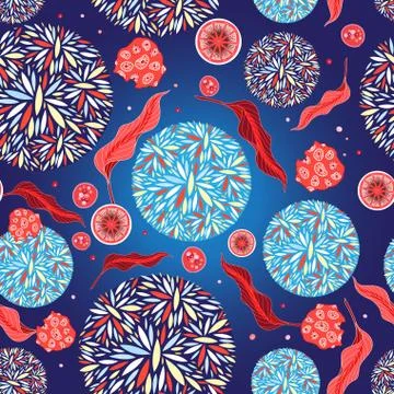 Bright multicolored seamless graphic pattern Stock Illustration