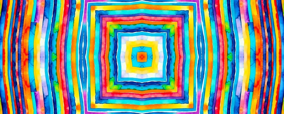 Bright multicolored stripy background, abstract colorful pattern Stock Illustration