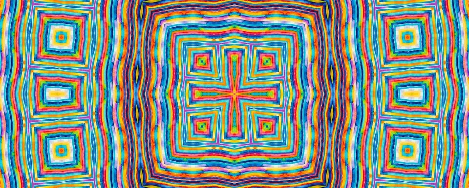 Bright multicolored stripy background, abstract colorful pattern Stock Illustration