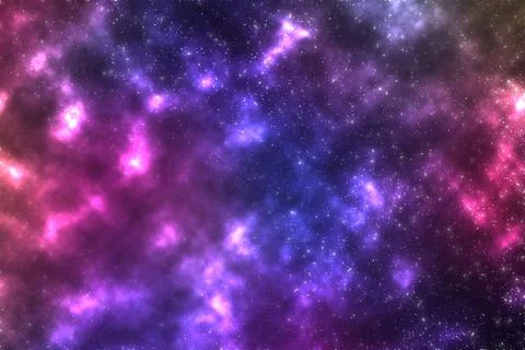 Bright multicolored texture of cosmos. Small stars and celestial bodies in sp Fotos de archivo