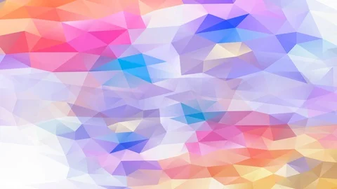 Bright Multicolored Visual Art Concept Composed By Mini Triangles And Polygons 库存影片 128489055