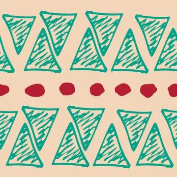Bright multicolour seamless pattern in vector design with doodle simple drawn 스톡 일러스트
