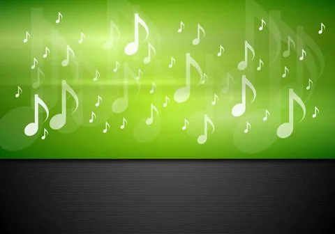 Bright music vector background Bright green music vector background Copyri... Stock Photos