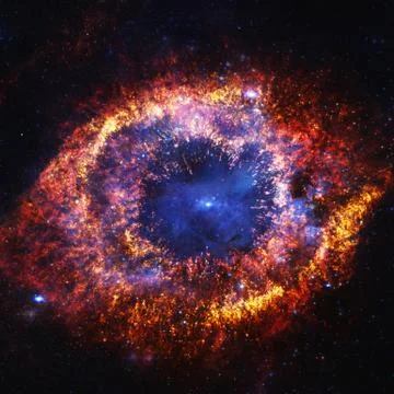 Bright nebula in outer space. Elements of this image furnished by NASA イラスト素材