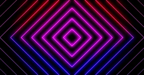 Bright neon abstract gradient lines tech futuristic motion background. Seamless Stock Footage 252366550