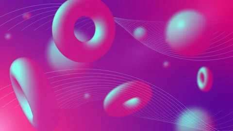 Bright neon abstract loop background. Video stock 147006251