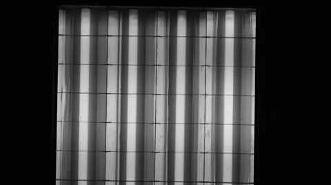 Bright Neon Blinking Fluorescent Lamp, Flickering Video stock 54462791