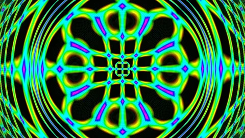 Bright Neon Celtic Rings Gallic Gordian Knot Stock Footage 143984006
