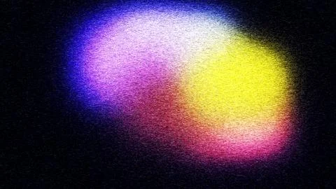 Bright neon clusters of light create a textured space composition Иллюстрация