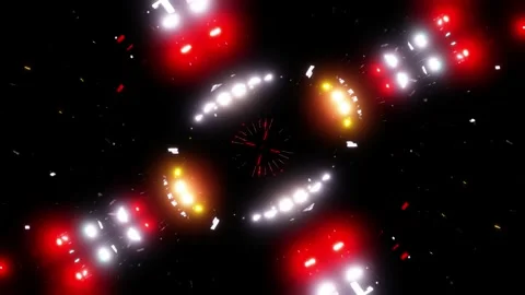 Bright Neon Flashes of Lights 4K 스톡 동영상 147748639