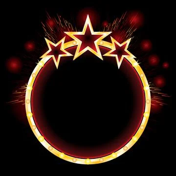 Bright neon frame Stock Illustration