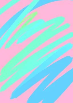 Bright neon gradient hand drawn lines pattern element background Stock Illustration