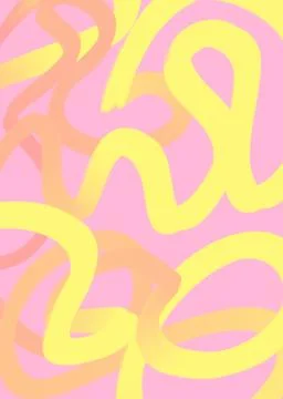 Bright neon gradient hand drawn lines pattern element background Illustrazione stock