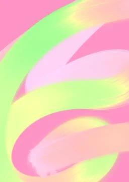 Bright neon gradient hand drawn lines pattern element background Stock Illustration