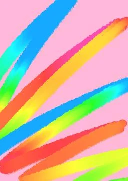 Bright neon gradient hand drawn lines pattern element background Stock Illustration