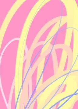 Bright neon gradient hand drawn lines pattern element background イラスト素材