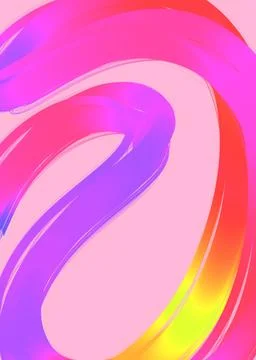 Bright neon gradient hand drawn lines pattern element background 스톡 일러스트