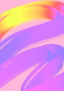 Bright neon gradient hand drawn lines pattern element background Illustrazione stock