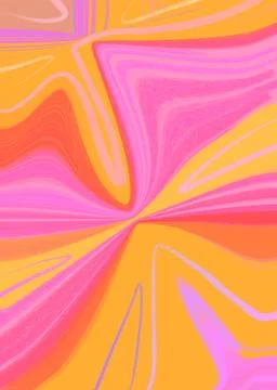 Bright neon gradient hand drawn lines pattern element background Illustrazione stock