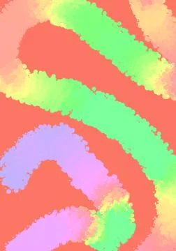 Bright neon gradient hand drawn lines pattern element background Illustrazione stock