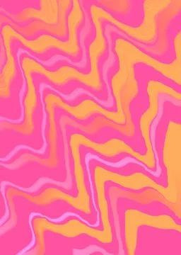 Bright neon gradient hand drawn lines pattern element background Stock Illustration