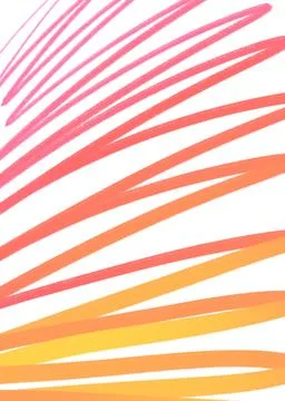 Bright neon gradient hand drawn lines pattern element background Illustrazione stock