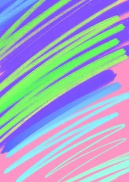 Bright neon gradient hand drawn lines pattern element background 스톡 일러스트