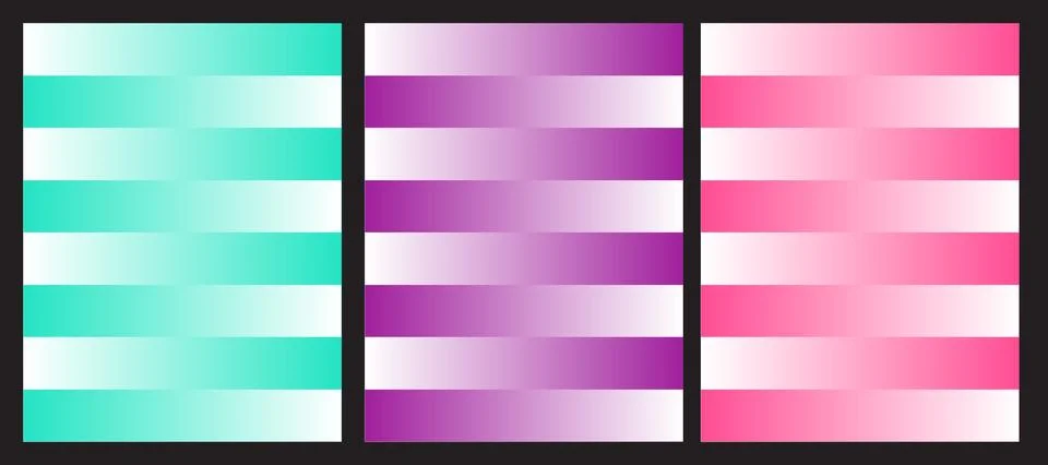Bright neon gradient striped backgrounds for creative projects Иллюстрация